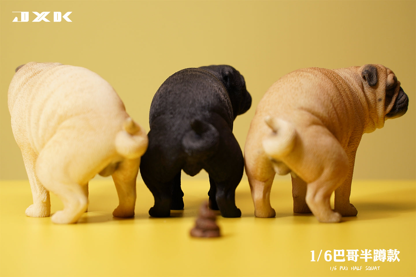 JXK 122 1/6ウンコをするパグ JXK Studio出品