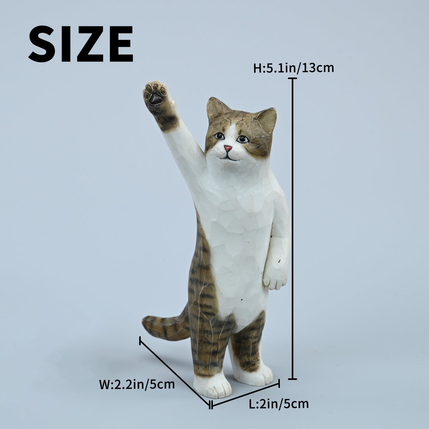 H2402 手招き猫(第二弾) 木彫りの猫5.0 JXK Studio出品