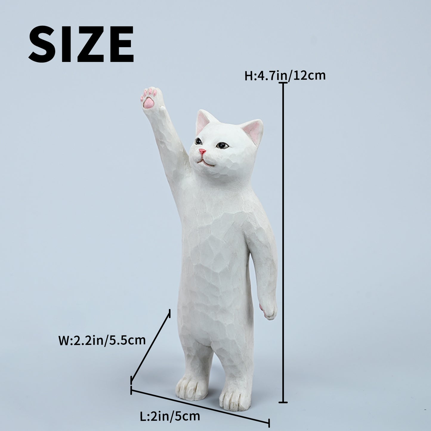 H2403 手招き猫(第三弾) 木彫りの猫6.0 JXK Studio出品