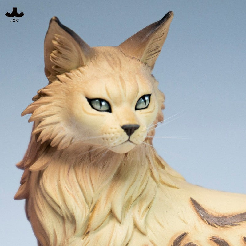 JXK320 霧の森の猫 樹脂フィギュア