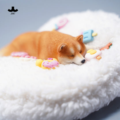 JXK 098 1/6うつ伏せ寝る柴犬 JXK Studio出品