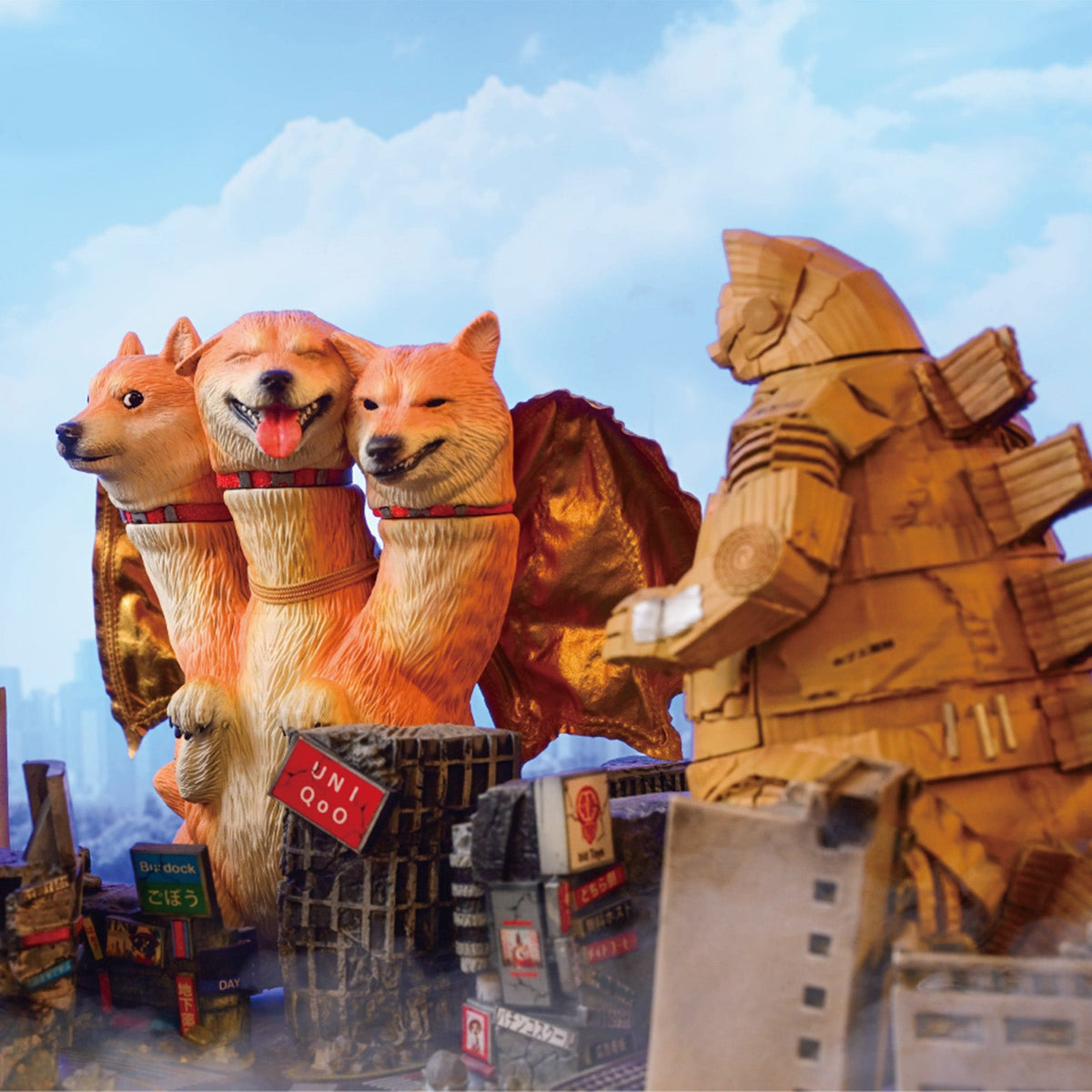 BID TOYS BT02 紙くず怪獣ニャジラ 猫フィギュア（3種）