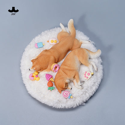 JXK 098 1/6うつ伏せ寝る柴犬 JXK Studio出品