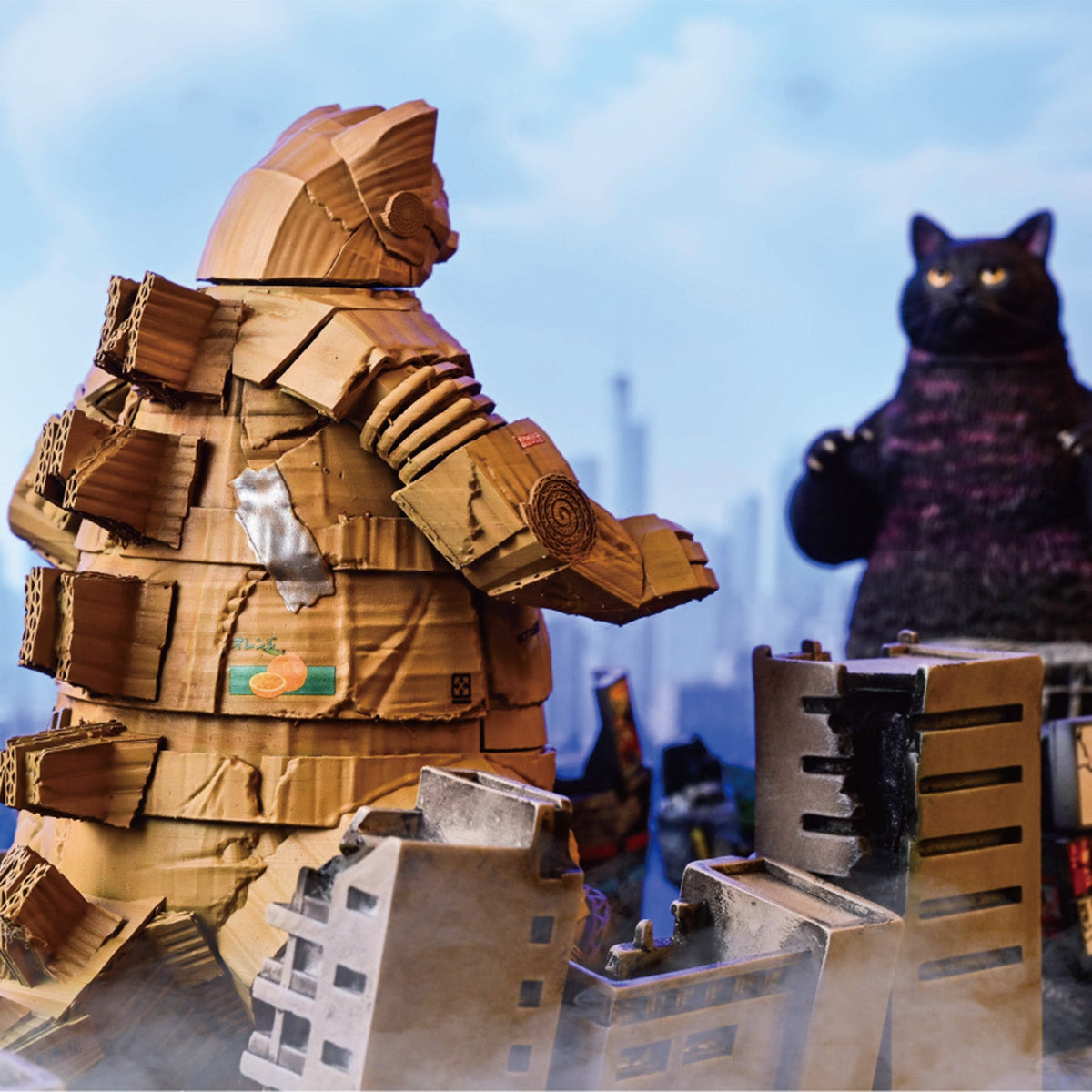 BID TOYS BT02 紙くず怪獣ニャジラ 猫フィギュア（3種）