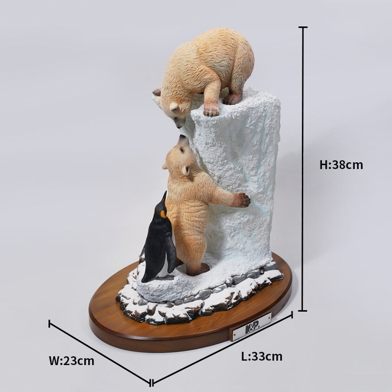 PK2301 ホッキョクグマと氷河風プラットフォーム