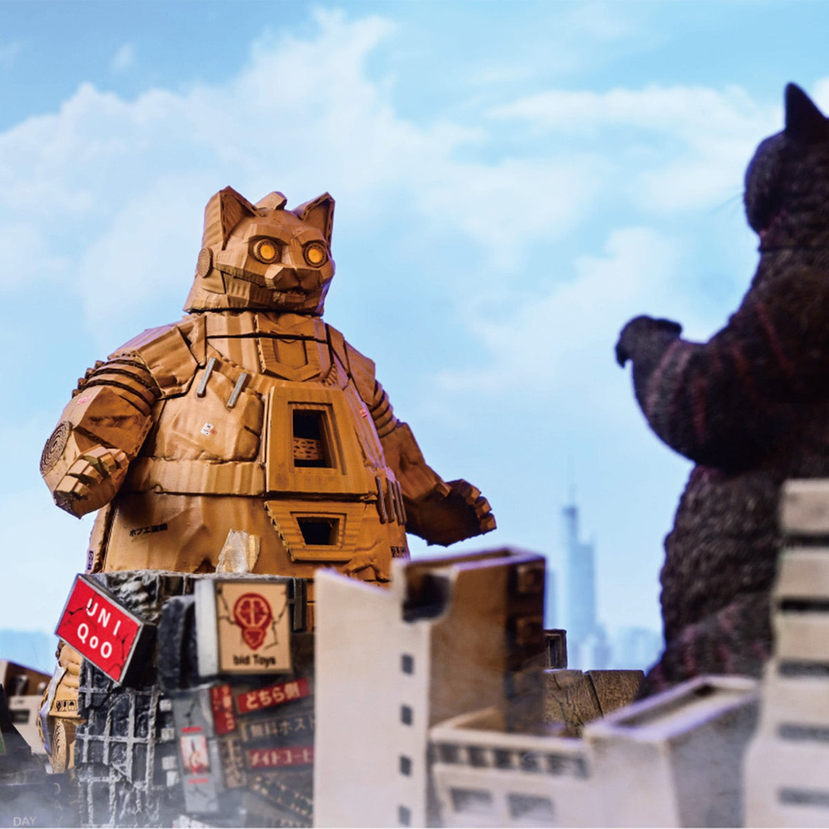 BID TOYS BT02 紙くず怪獣ニャジラ 猫フィギュア（3種）