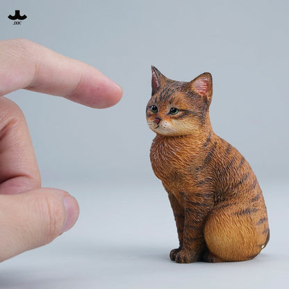 JXK352 お行儀よく座る猫 樹脂フィギュア（全3種）