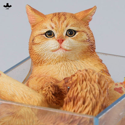 JXK340 泡風呂の猫 樹脂フィギュアセット（全4種）