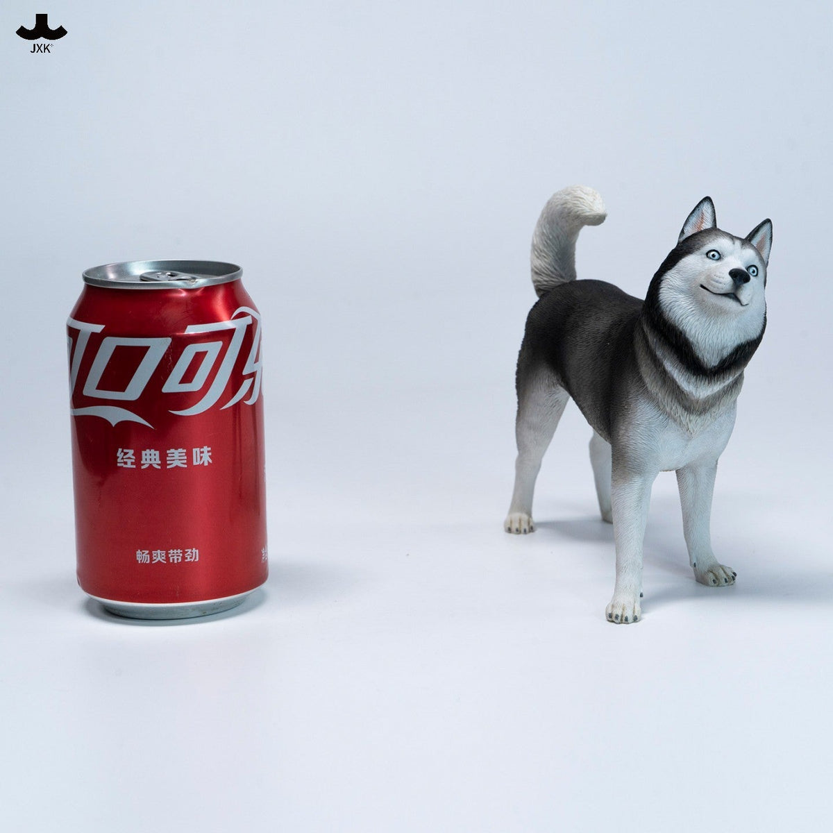 JXK381 ハスキー隊長 樹脂製犬フィギュア