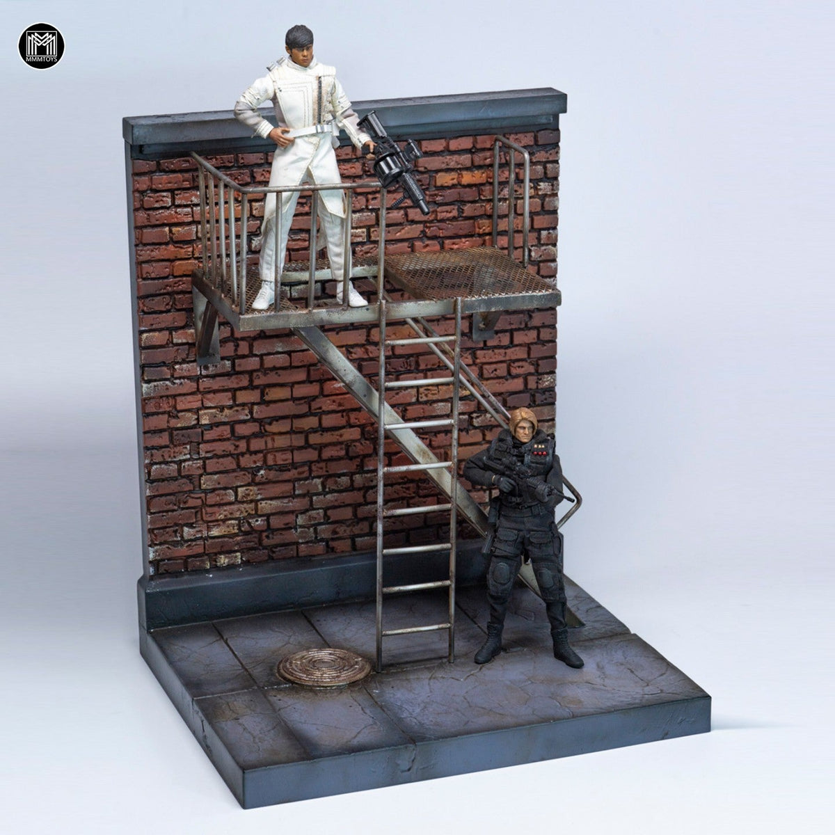 MMMTOYS M2612 1/12スケール 路地の前哨基地 ジオラマベース