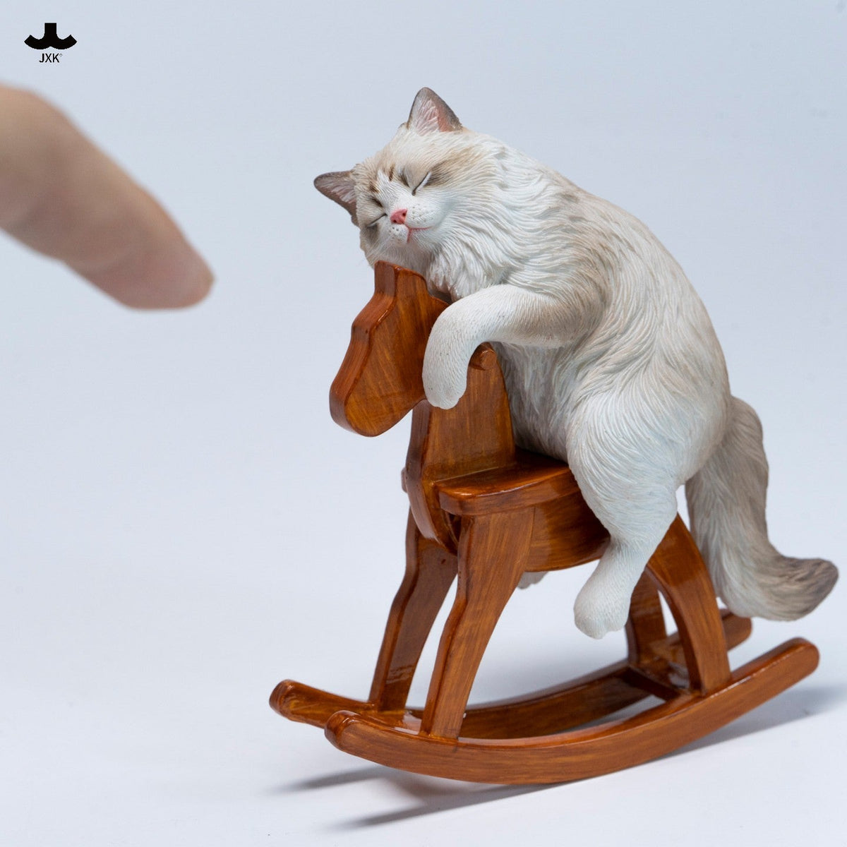 JXK374 トロイの木馬に乗ったラグドール猫 フィギュア（全2種）