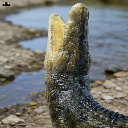 JXK339 荒野の巨大ワニ 樹脂フィギュア 商品画像