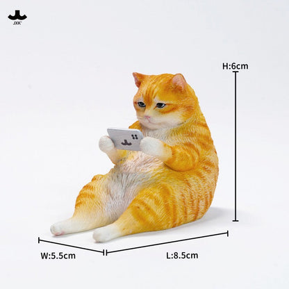 JXK354 ネットに夢中な猫 樹脂フィギュア（全3種） 商品画像
