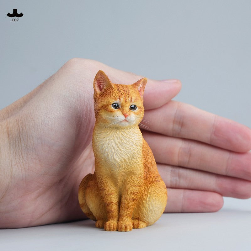 JXK352 お行儀よく座る猫 樹脂フィギュア（全3種）