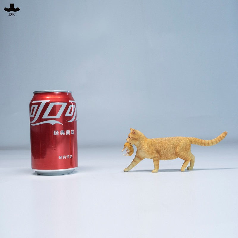 JXK338 子猫たちと母猫 樹脂フィギュア（全2種） 商品画像