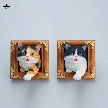 JS2608 脱走した飼い猫 樹脂フィギュア（全2種）