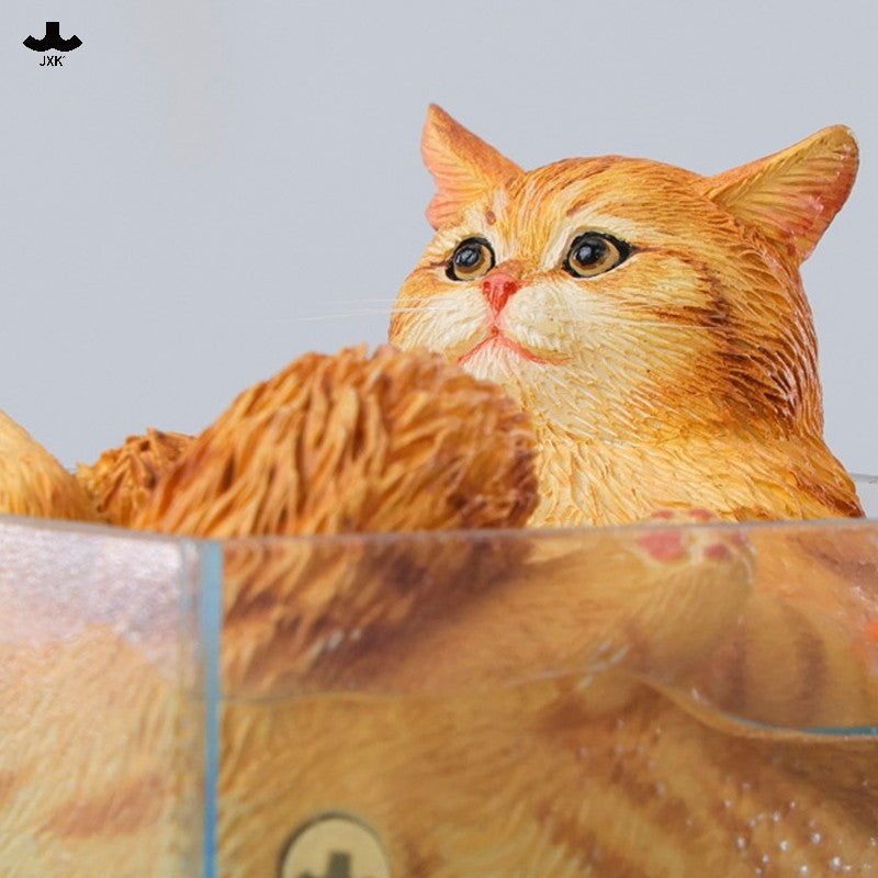 JXK340 泡風呂の猫 樹脂フィギュアセット（全4種）