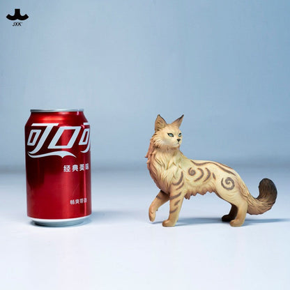 JXK320 霧の森の猫 樹脂フィギュア