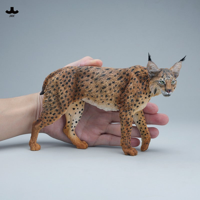 JXK361 オオヤマネコ 樹脂製野生猫彫像（全2種）