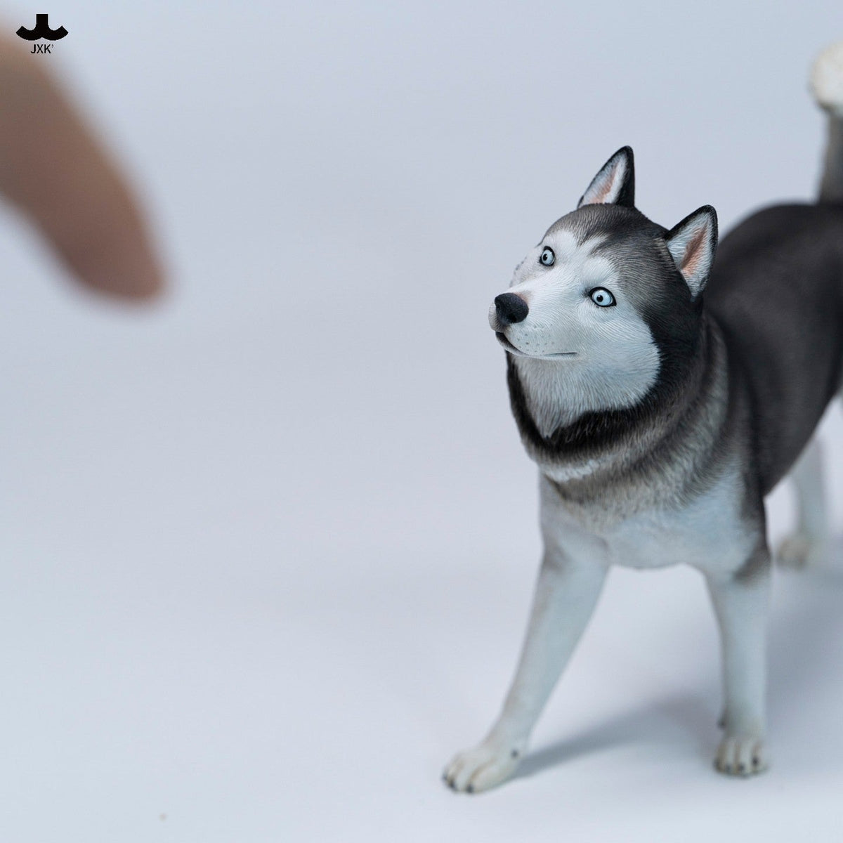 JXK381 ハスキー隊長 樹脂製犬フィギュア