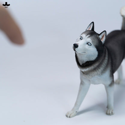JXK381 ハスキー隊長 樹脂製犬フィギュア