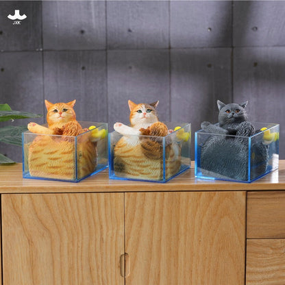 JXK340 泡風呂の猫 樹脂フィギュアセット（全4種）