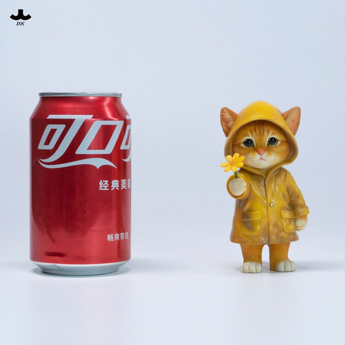 JXK380 雨の中の子猫 樹脂フィギュア