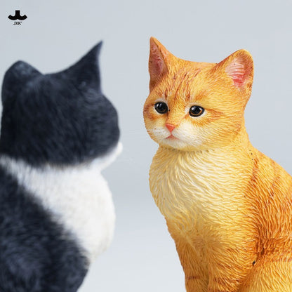 JXK352 お行儀よく座る猫 樹脂フィギュア（全3種）