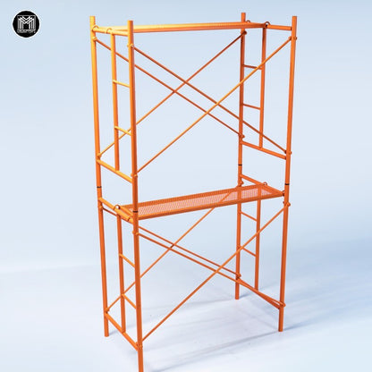 MMMTOYS M2602 1/6 オレンジ色の金属製足場 ジオラマ小物