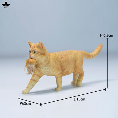 JXK338 子猫たちと母猫 樹脂フィギュア（全2種） 商品画像