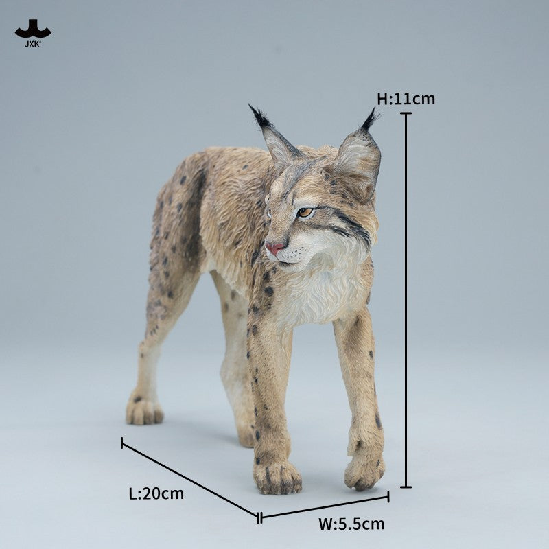 JXK361 オオヤマネコ 樹脂製野生猫彫像（全2種）