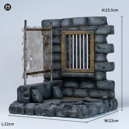 MMMTOYS M2610 1/12スケール 廃墟の壁と前哨基地 ジオラマベース