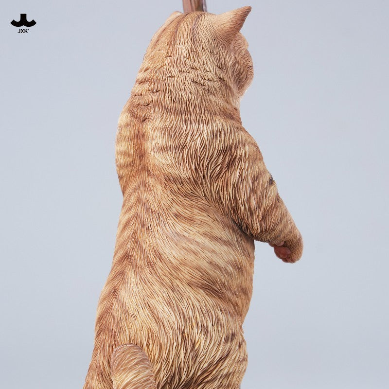 JXK342 すずらんと猫の樹脂フィギュアランプ（LEDライト付き）