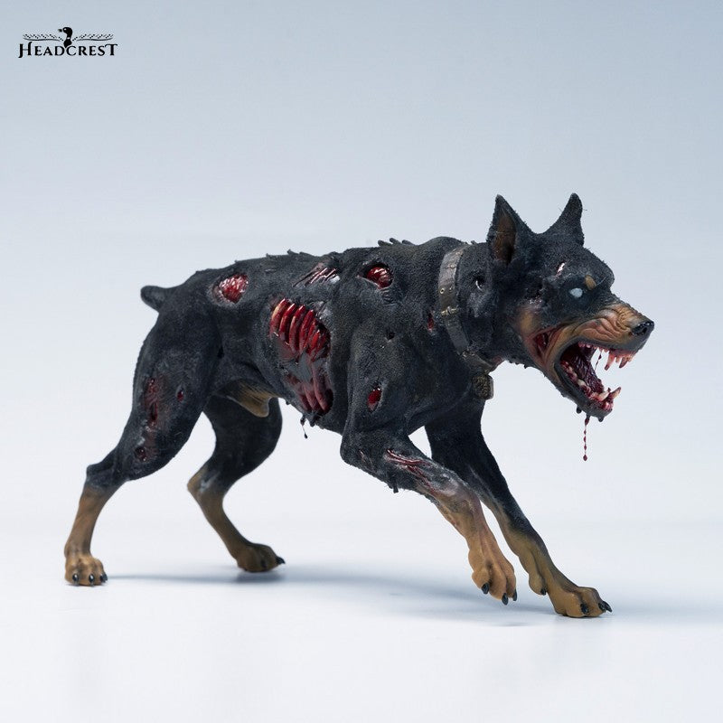 H2602 終末世界のゾンビ犬 樹脂製彫像