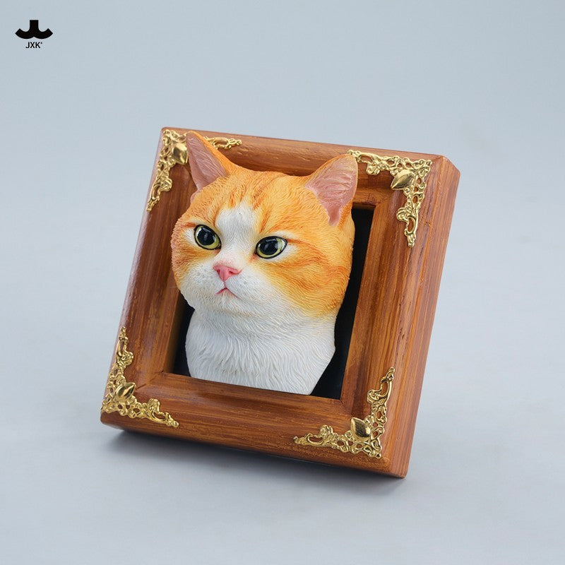 JS2607 やさしい目の田舎猫 樹脂フィギュア（全2種）