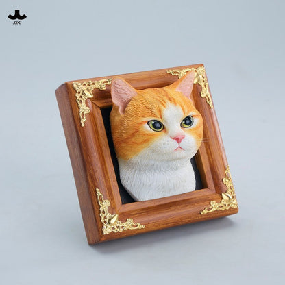 JS2607 やさしい目の田舎猫 樹脂フィギュア（全2種）