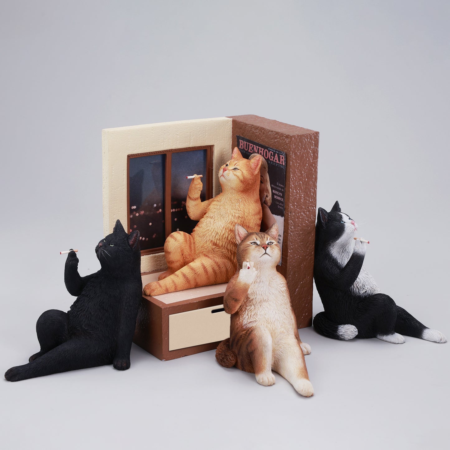 JXK317　窓辺でくゆらせる猫　　【予約】  JXK Studio出品