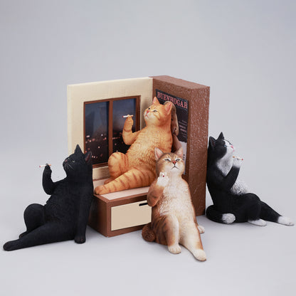 JXK317　窓辺でくゆらせる猫　　【予約】  JXK Studio出品