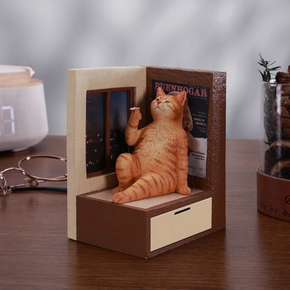 JXK317　窓辺でくゆらせる猫　　【予約】  JXK Studio出品