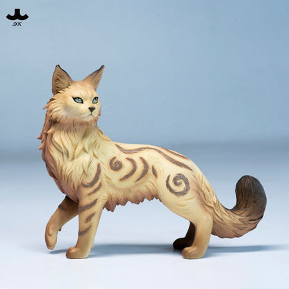 JXK320 霧の森の猫 樹脂フィギュア