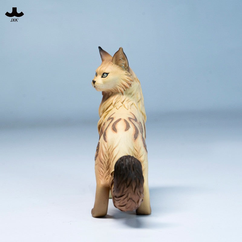 JXK320 霧の森の猫 樹脂フィギュア