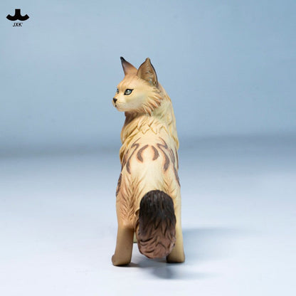 JXK320 霧の森の猫 樹脂フィギュア