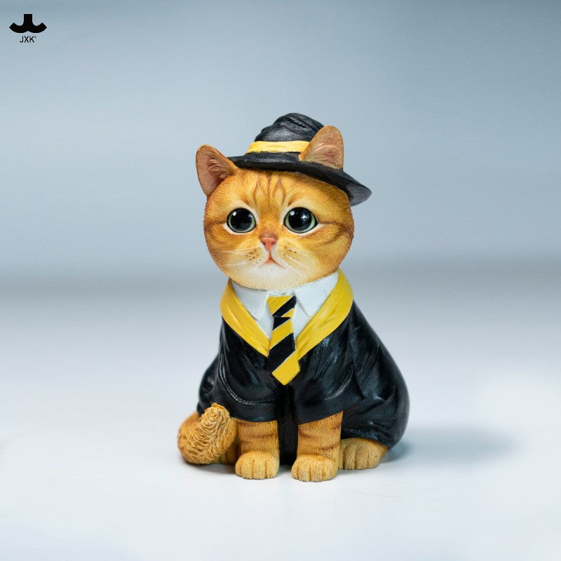 JXK332 学園魔法使い猫 樹脂フィギュア（眼鏡付き・全4種）