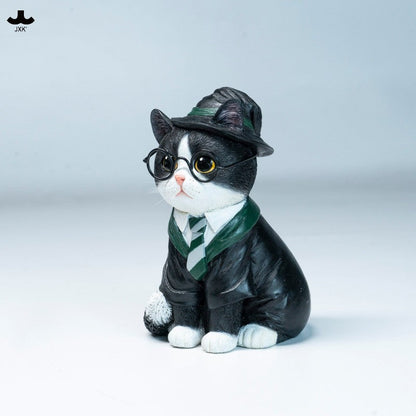 JXK332 学園魔法使い猫 樹脂フィギュア（眼鏡付き・全4種）