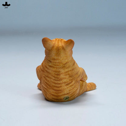JXK336 ソファで寝そべる猫 樹脂・布製フィギュア（全2種）