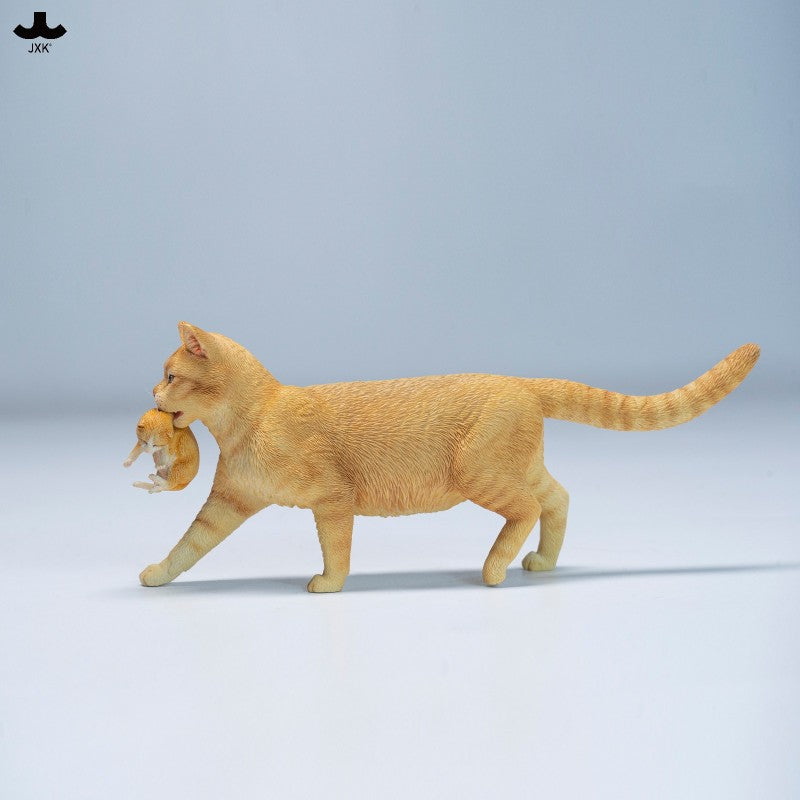 JXK338 子猫たちと母猫 樹脂フィギュア（全2種） 商品画像