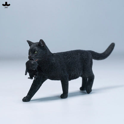 JXK338 子猫たちと母猫 樹脂フィギュア（全2種） 商品画像