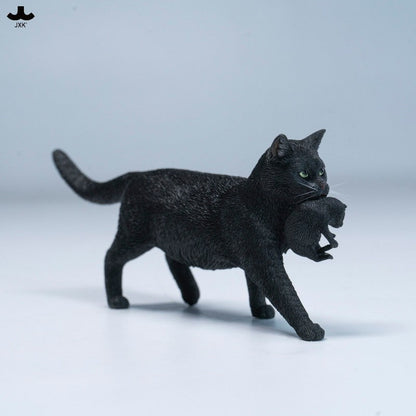 JXK338 子猫たちと母猫 樹脂フィギュア（全2種） 商品画像