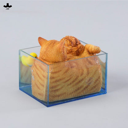 JXK340 泡風呂の猫 樹脂フィギュアセット（全4種）
