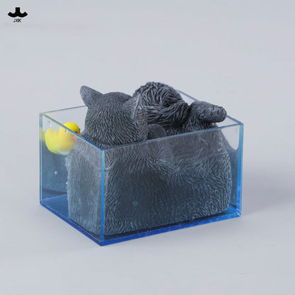 JXK340 泡風呂の猫 樹脂フィギュアセット（全4種）
